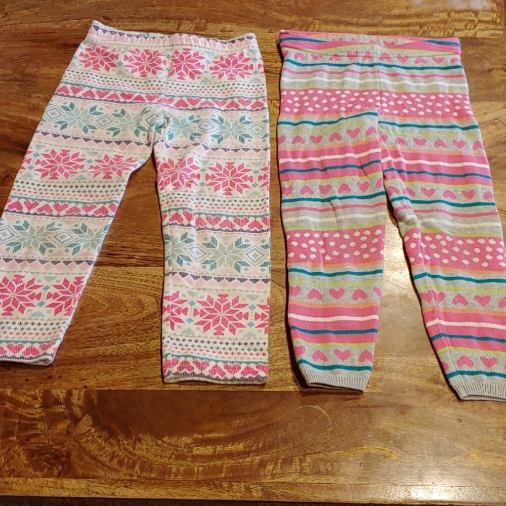 Pink Patterned Leggings